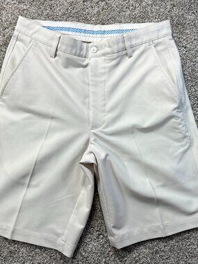Men's FootJoy White Golf Shorts W32 L10 Flat Front